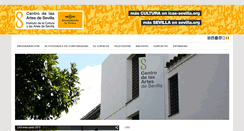 Desktop Screenshot of centrodelasartesdesevilla.org